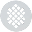 Sioux Chief 4-1/4 in. Gloss White Round Stainless Steel Drain Grate