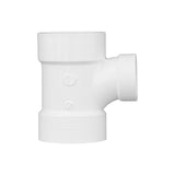 Charlotte Pipe Schedule 40 3 in. Hub X 3 in. D Hub PVC Sanitary Tee 1 pk