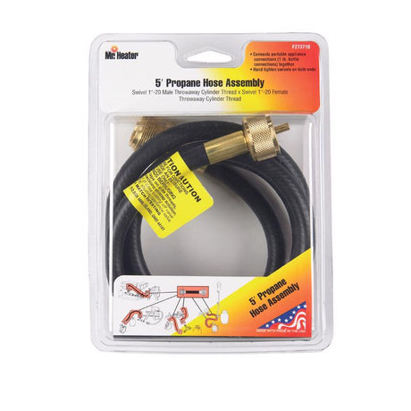 Mr. Heater 1 in. D X 1 in. D X 5 in. L Brass/Plastic Hose Assembly