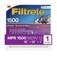Filtrete 18 in. W X 18 in. H X 1 in. 1500 MPR Pleated Ultra Allergen Filter 1 pk, Pack of 4