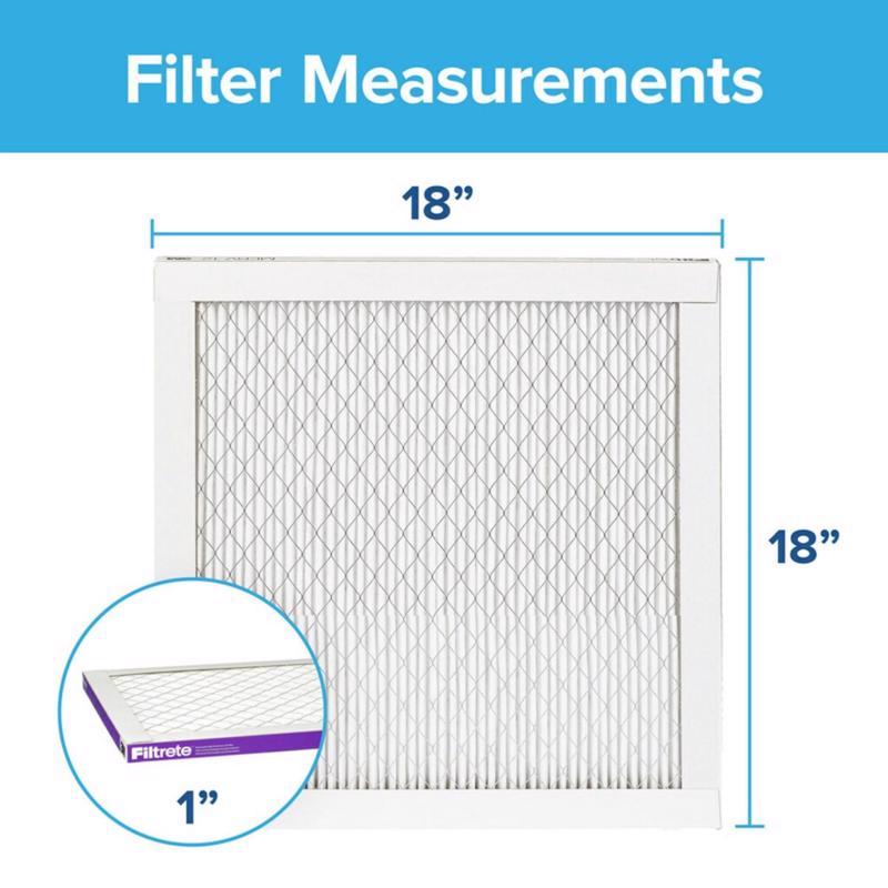 Filtrete 18 in. W X 18 in. H X 1 in. 1500 MPR Pleated Ultra Allergen Filter 1 pk, Pack of 4