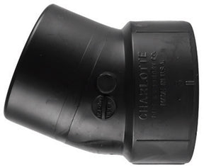 Charlotte Pipe 4 in. Hub X 4 in. D Slip ABS Elbow