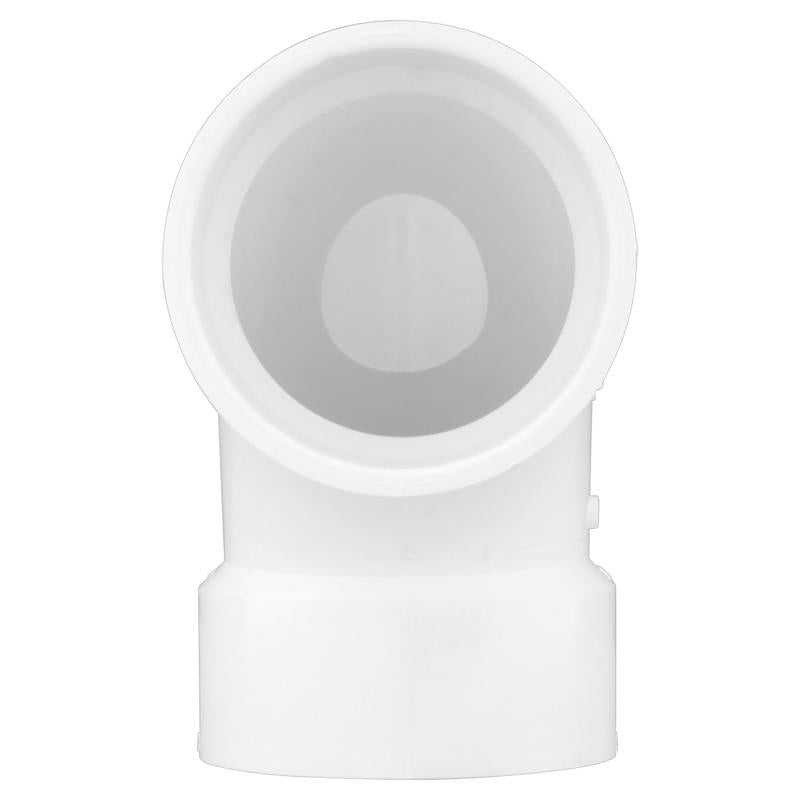 Charlotte Pipe Schedule 40 3 in. Hub X 3 in. D Hub PVC Elbow 1 pk
