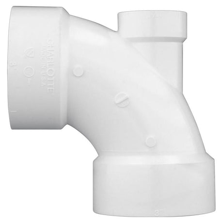 Charlotte Pipe Schedule 40 3 in. Hub X 3 in. D Hub PVC Elbow 1 pk