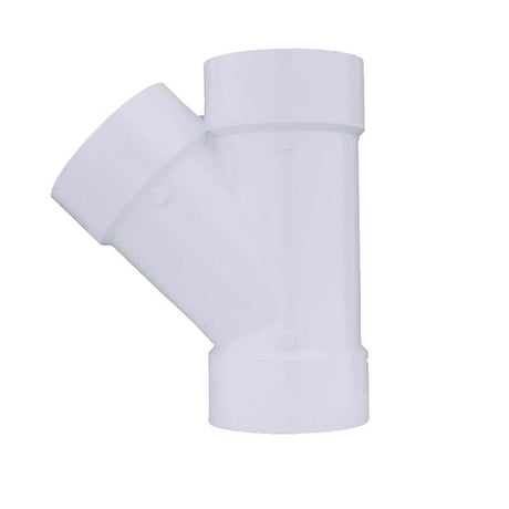 Charlotte Pipe Schedule 40 6 in. Hub X 6 in. D Hub PVC Wye 1 pk
