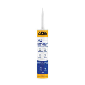 APOC AP-264 Series AP-2649 Elastomeric Roof Patch, White, Liquid, 10.1 oz, Tube, Pack of 12