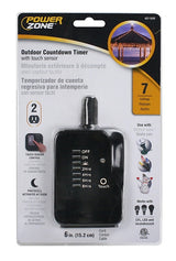 PowerZone ORTNOCDT2 Countdown Timer, 15 A, 125 V, 1875 W, 2-Outlet, 24 hrs Time Setting, Black