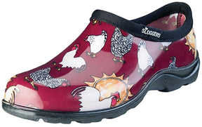 Sloggers 5116CBR-08 Rain and Garden Shoes, 8, Chicken Barn, Red, Plastic Resin Upper
