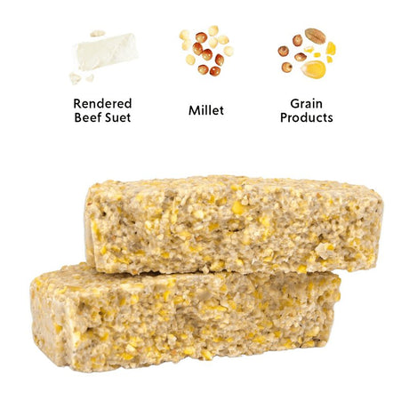 Feathered Friend 14374 Rendered Beef Suet Wild Bird Food, 11.75 oz, Suet, Berry, Pack of 12