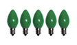 Santas Forest 25785 LED Filament Retro Replacement Bulb, Opaque, C7, Green