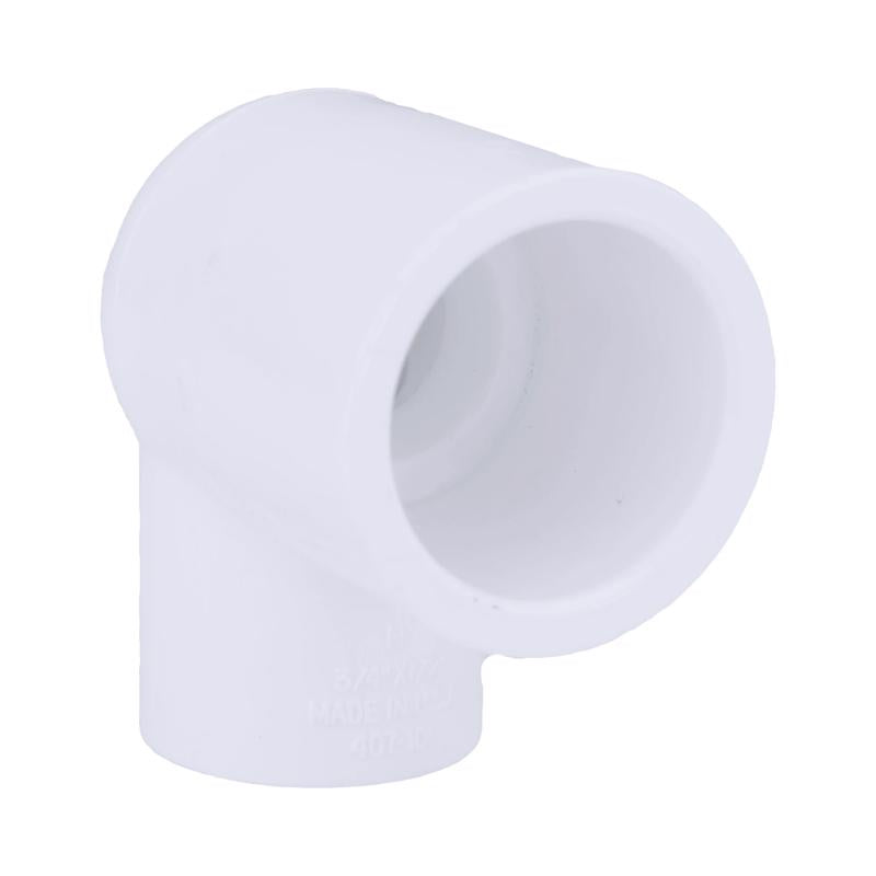 Charlotte Pipe Schedule 40 3/4 in. Slip X 1/2 in. D FPT PVC Elbow 1 pk, Pack of 25