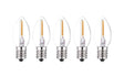 Santas Forest 26788 LED Filament Retro Replacement Bulb, Transparent, C7, Clear