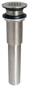 Stylewise K820-74BN Open Grid Sink Drain, 1-1/4 in Connection, Brass, Brushed Nickel
