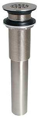 Stylewise K820-74BN Open Grid Sink Drain, 1-1/4 in Connection, Brass, Brushed Nickel