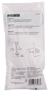 ProSource CL-208P-AB-PS Heavy-Duty Rigid Door Stop, 1 in Dia Base, 3 in Projection, Die-Cast Zinc & Plastic