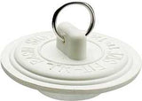 Plumb Pak PP820-2 Drain Stopper, Rubber, White, For: 1-1/2 In-Sink, Pack of 6