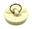 Plumb Pak PP820-2 Drain Stopper, Rubber, White, For: 1-1/2 In-Sink, Pack of 6