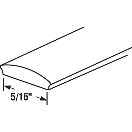 Make-2-Fit P 7845 Screen Retainer Spline, 0.313 in D, 500 ft L, Vinyl, Black, Flat
