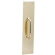 Schlage SC8400 Series SC8311-5B33.5X15G Pull Plate, 3-1/2 in W, 15 in H, Brass, Brass