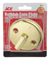 Ace 3-3/16 in. D Zinc Trip Lever Face Plate