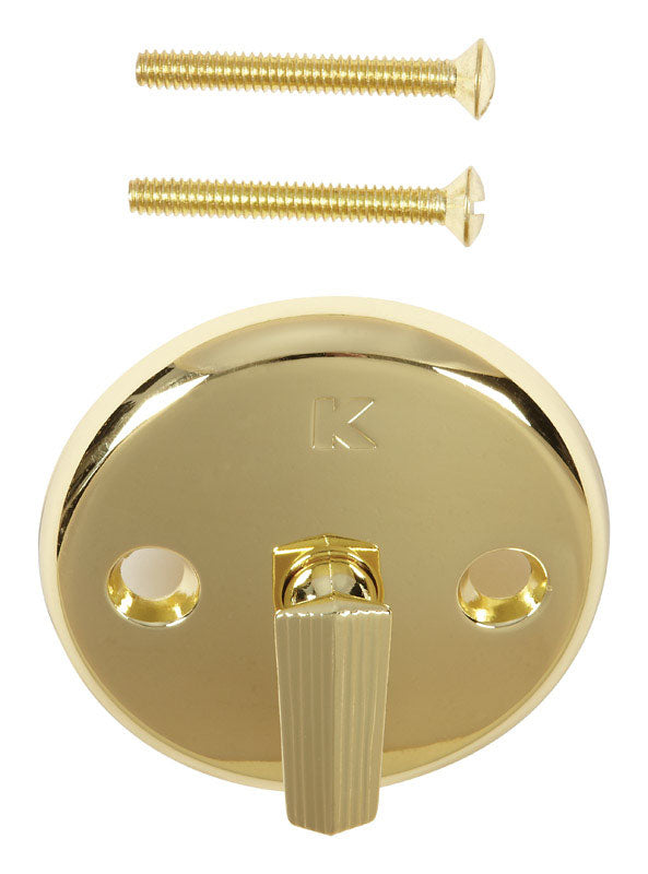 Ace 3-3/16 in. D Zinc Trip Lever Face Plate