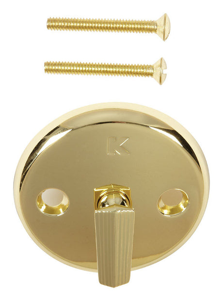 Ace 3-3/16 in. D Zinc Trip Lever Face Plate