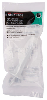 ProSource CL-208P-WH-PS Heavy-Duty Rigid Door Stop, 1 in Dia Base, 3 in Projection, Die-Cast Zinc & Plastic, White