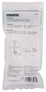 ProSource CL-208P-WH-PS Heavy-Duty Rigid Door Stop, 1 in Dia Base, 3 in Projection, Die-Cast Zinc & Plastic, White