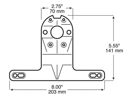 PM V944 Stop/Turn/Tail and Side Marker Kit, LED Lamp, Red Light, Red Housing