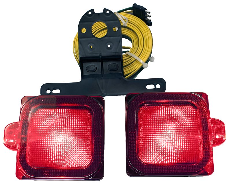 PM V944 Stop/Turn/Tail and Side Marker Kit, LED Lamp, Red Light, Red Housing