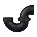 Charlotte Pipe 1-1/2 in. Hub X 1-1/2 in. D Hub ABS P-Trap with Union