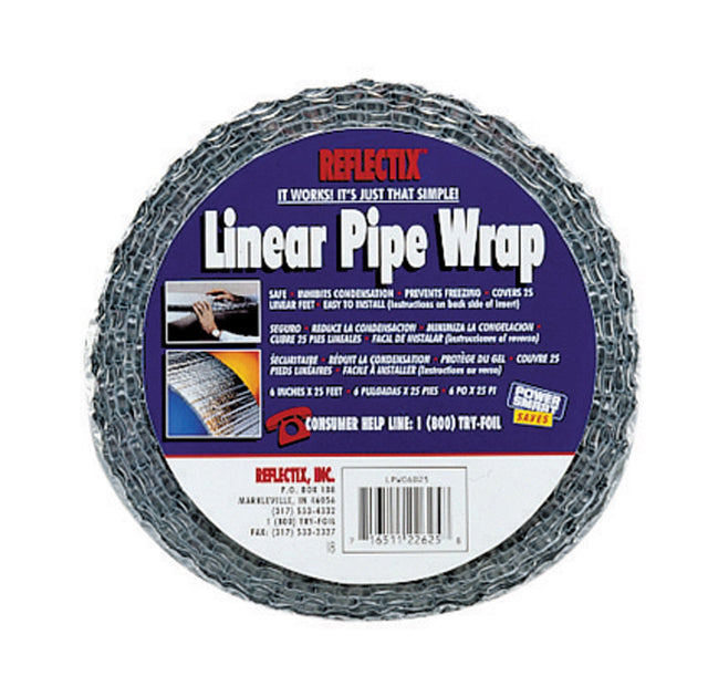 Reflectix 24.5 in. X 25 ft. L Aluminum Pipe Wrap, Pack of 12