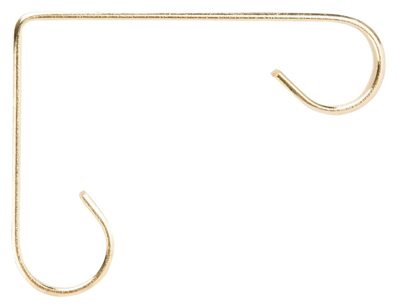 Landscapers Select GB0163L Planter Bracket, 4-1/4 in L, Steel, Brass, Brass, Wall