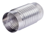 Ace 2 ft. L X 4 in. D Silver/White Aluminum Semi-Rigid Vent Duct, Pack of 6