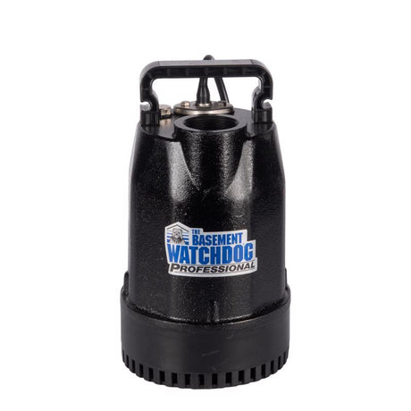 The Basement Watchdog 1/3 HP 3,720 gph Cast Iron Dual Reed Switch AC Backup Sump Pump 10 ft