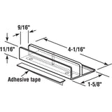 Prime-Line M 6067 Bottom Guide, Plastic, Clear