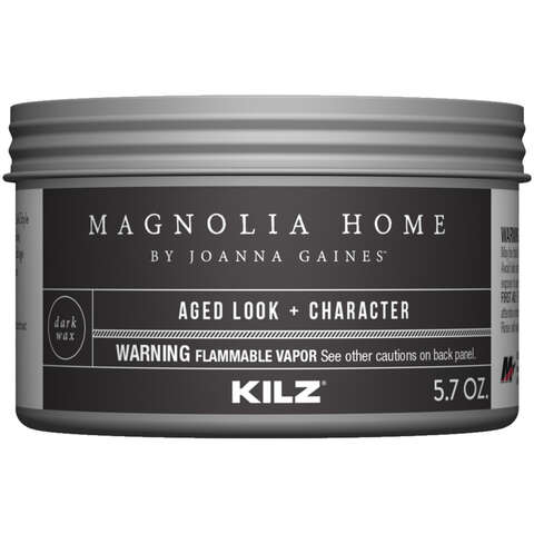 Magnolia Home by Joanna Gaines Kilz Transparent Flat Dark Vintage Finishing Wax 5.7 oz, Pack of 6