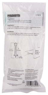 ProSource CL-208P-SN-PS Heavy-Duty Rigid Door Stop, 1 in Dia Base, 3 in Projection, Die-Cast Zinc & Plastic