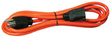 PowerZone OR501615 Extension Cord, 16 AWG Cable, 5-15P Grounded Plug, 5-15R Grounded Receptacle, 15 ft L, 125 V