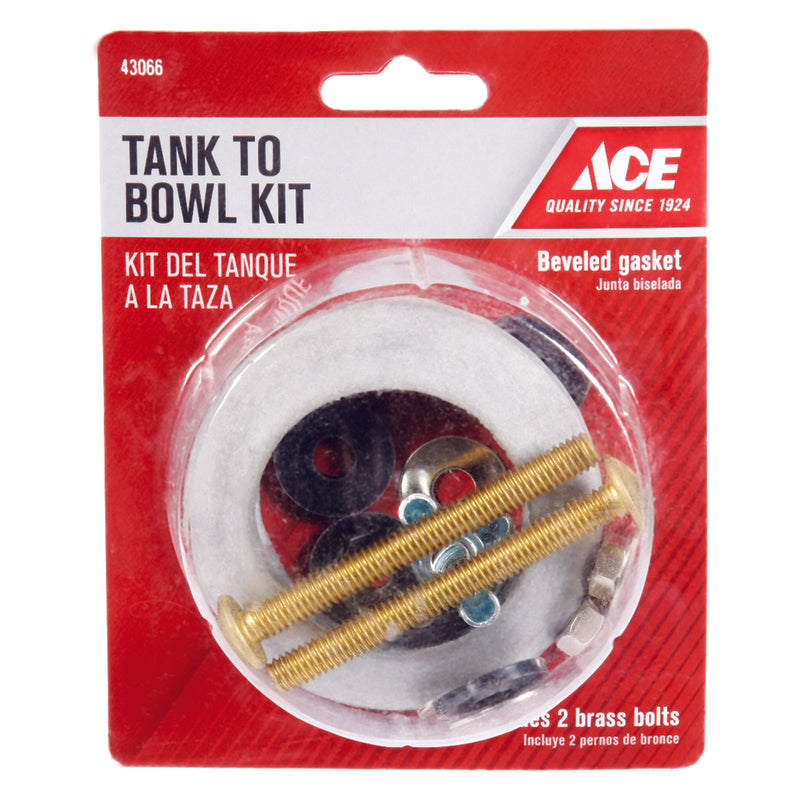 Ace Tank to Bowl Kit Brass/Rubber