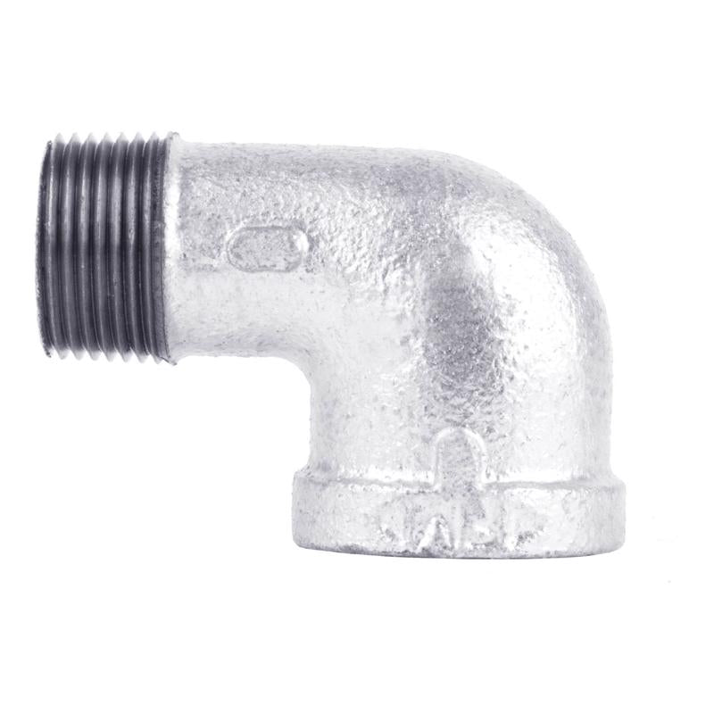 STZ Industries 4 in. FIP each X 4 in. D MIP Galvanized Malleable Iron 90 Degree Street Elbow