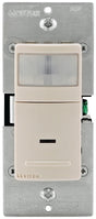 Leviton R08-IPS02-1LT Motion Detector, 2.5 A, 120 V, 1-Pole, Motion Sensor, 180 deg Sensing, 900 sq-ft Sensing