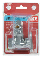 Ace FIP Compression Brass Dual Shut-Off Valve