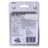 Ace 5/8 in. FPT X 1/2 in. Brass Dual Shut-Off Valve