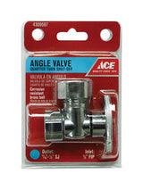 Ace 1/2 in. FIP X 1/2 in. Compression/Slip Joint Brass Angle Stop Valve
