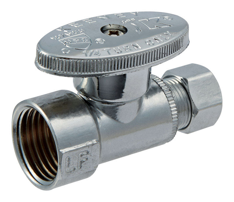 Ace FIP Compression Brass Straight Stop Valve