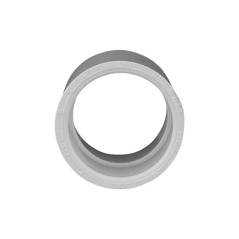 Charlotte Pipe Schedule 40 1 in. Slip X 1 in. D Slip PVC Coupling 1 pk, Pack of 25