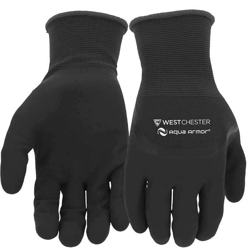 Boss 93065L Coated Gloves, L, Nitrile Coating, Nylon, Black