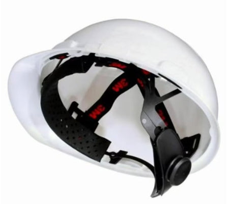3M SecureFit CHH-R-W6-SL Non-Vented Hard Hat with Ratchet Adjustment, One-Size, 4-Point Ratchet Suspension, White