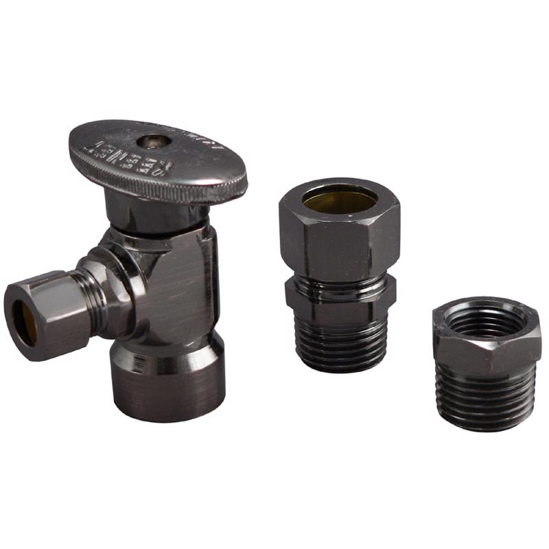 Keeney 1/2 in. FIP in. X 3/8 in. Brass Shut-Off Valve